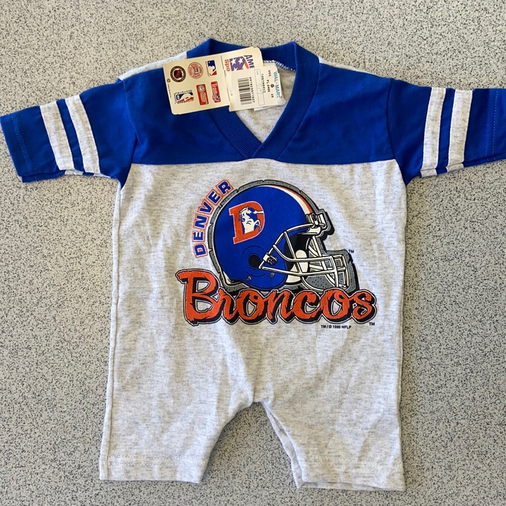Vintage 1995 Denver Bronco Onesie!
